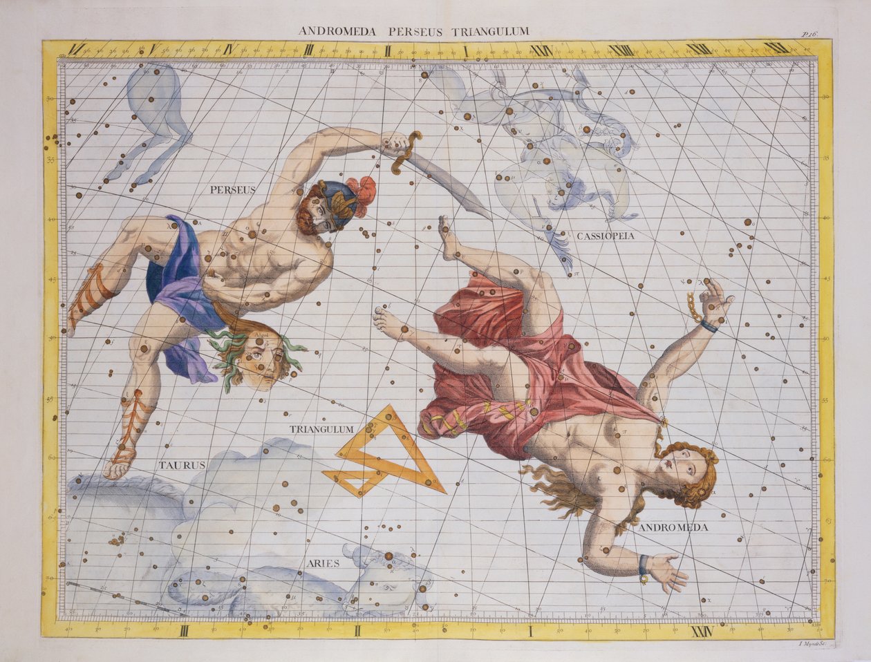 Constellation of Perseus and Andromeda, from 