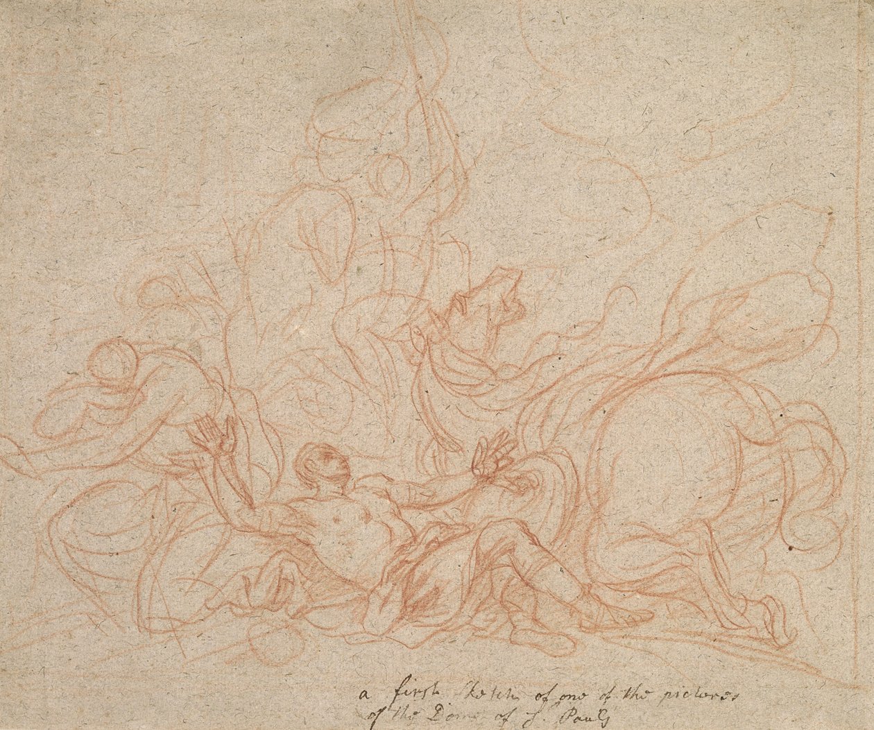 Sketch for the Conversion of St. Paul for the dome of St. Paul