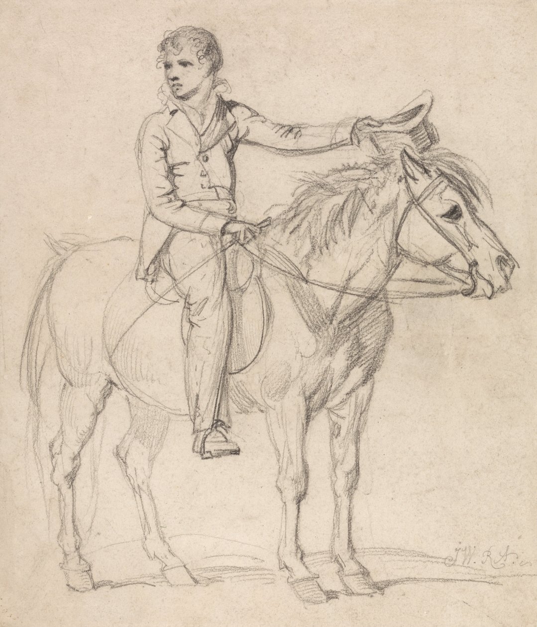 Lord Stanhope (Later Earl of Chesterfield) as a Boy, Riding a Pony by James Ward