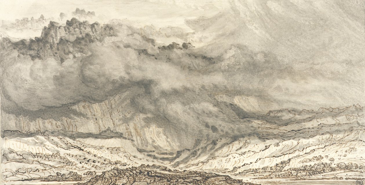 Snowdon, An Approaching Storm, 1853 by James Ward