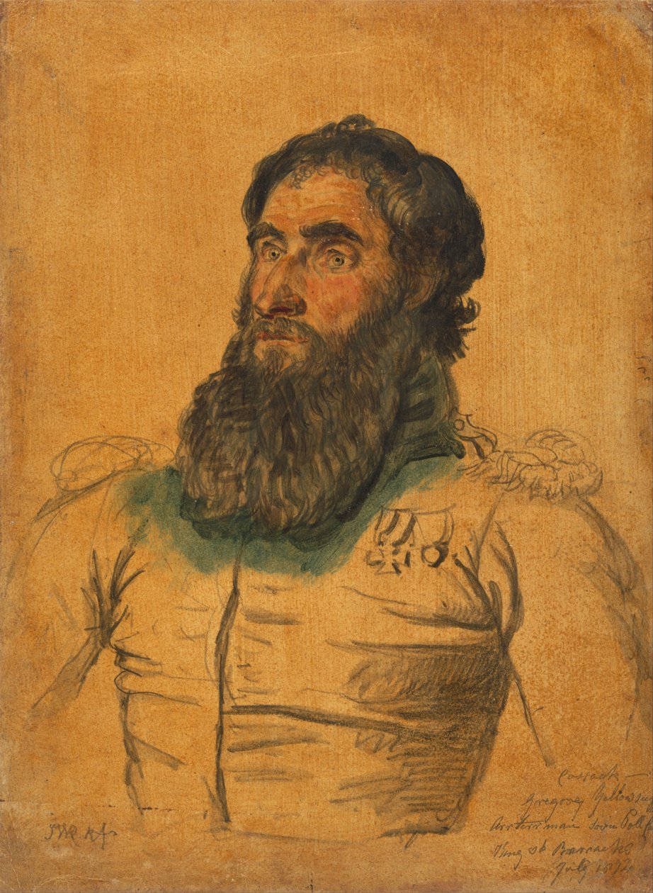 Study of a Cossack: Gregory Yellowstuff by James Ward