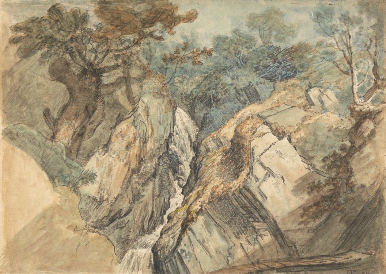 Waterfall, North Wales by James Ward