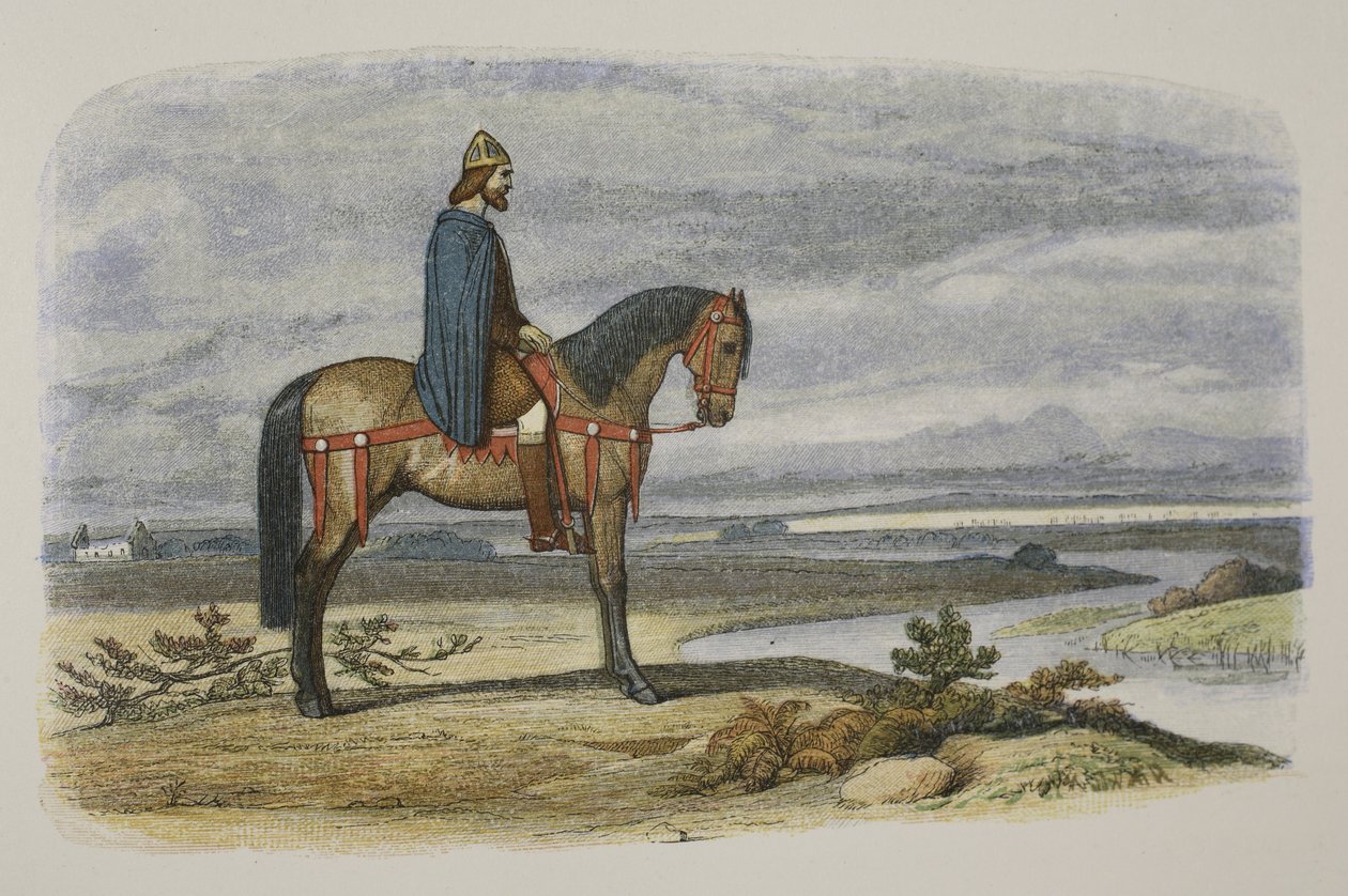 King Alfred Plans the Capture of the Danish Fleet, 892 AD, from A Chronicle of England BC 55 to AD 1485, pub. London, 1863 by James William Edmund Doyle