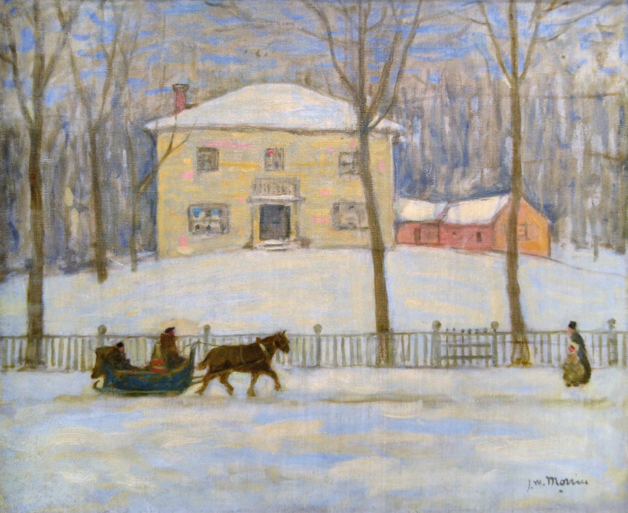 The Old Holton House in Montreal by James Wilson Morrice