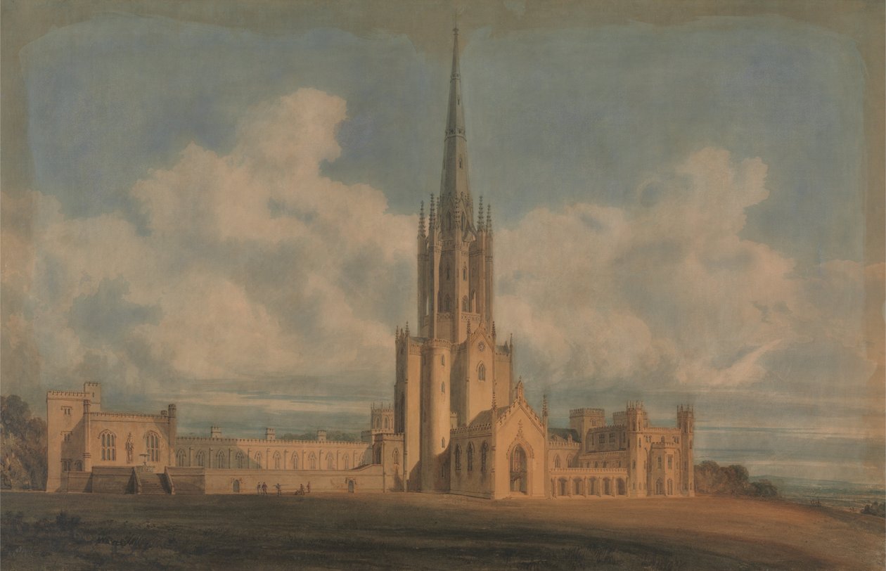 Projected Design for Fonthill Abbey, Wiltshire by James Wyatt