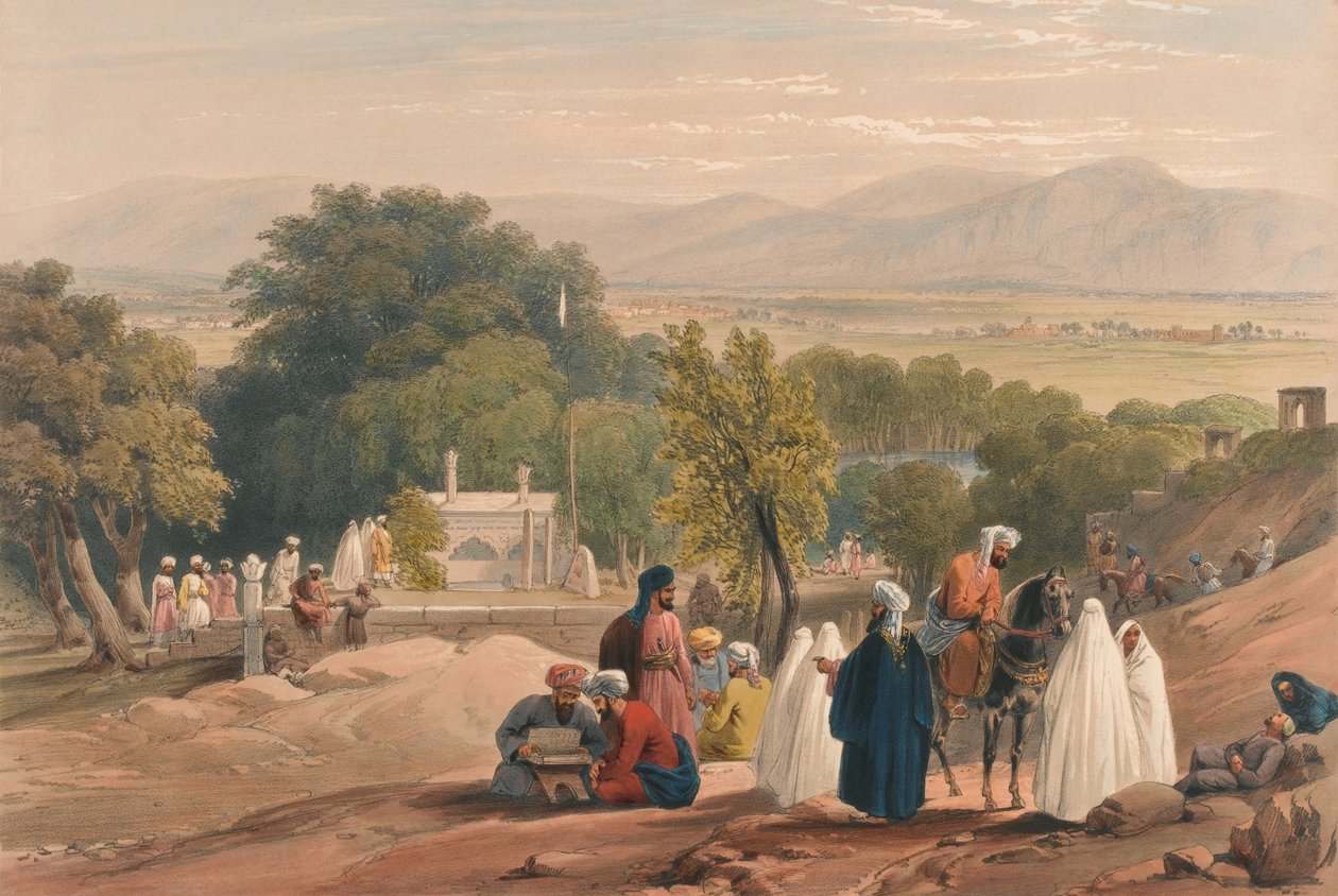 The Tomb of the Emperor Baber by James (after) Atkinson