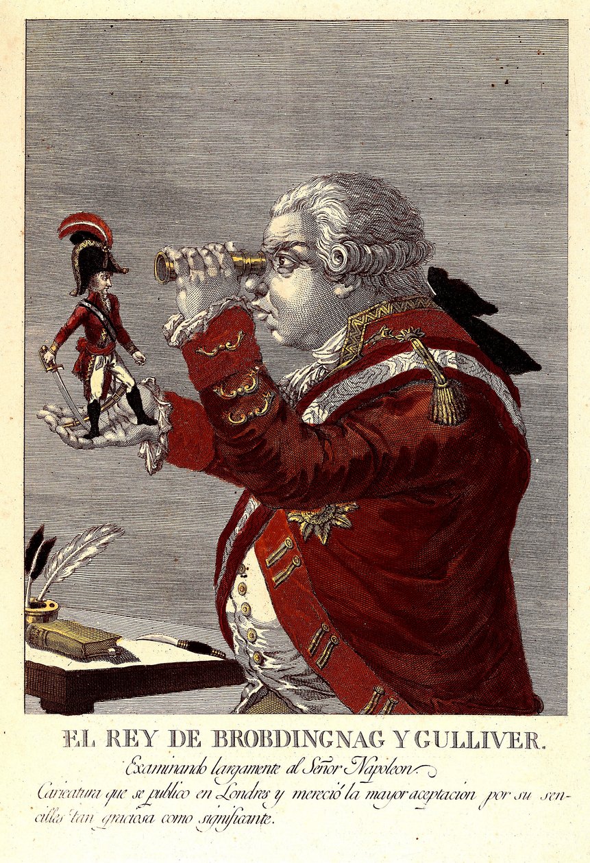 The King of Brobdingnag and Gulliver by James (after) Gillray