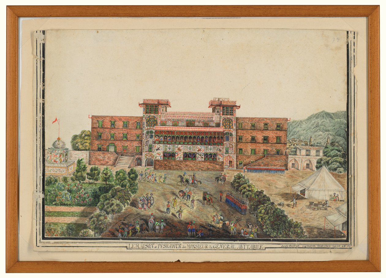The House in Peshawar of Monsieur General Avitabile, Lugmanee, Khohistan by James (after) Rattray
