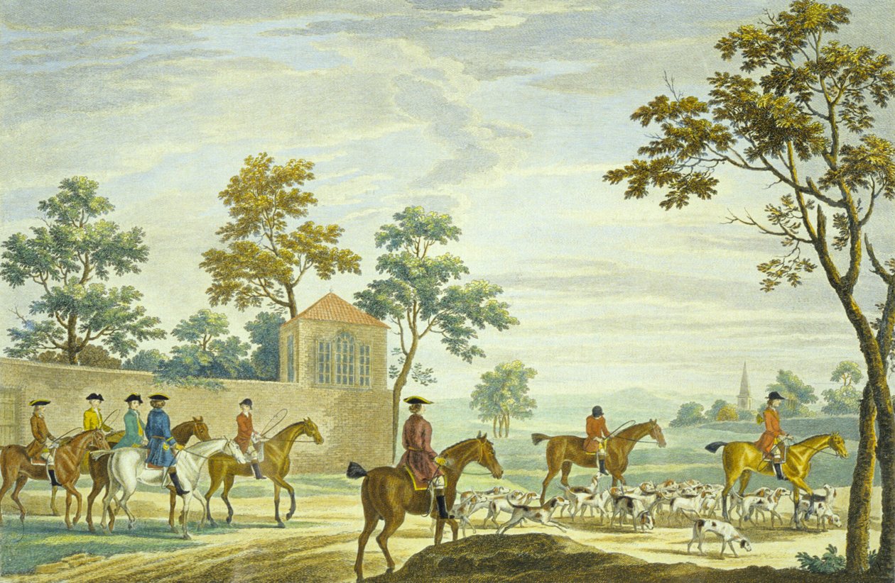 Going Out in the Morning (engraved by P.C. Canot) by James (after) Seymour