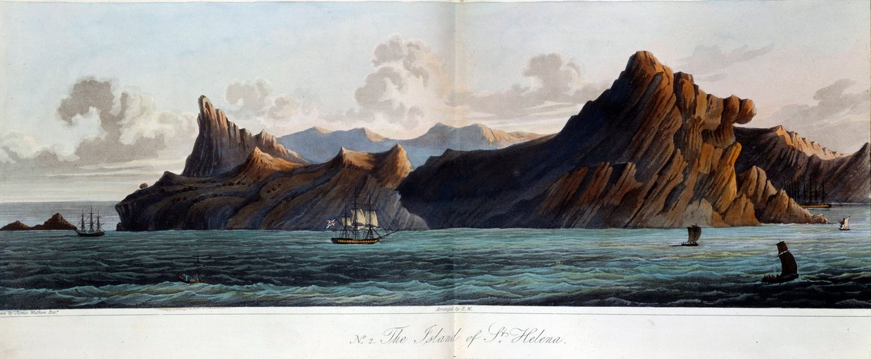 View of the Island of Saint Helena by James (after) Wathen