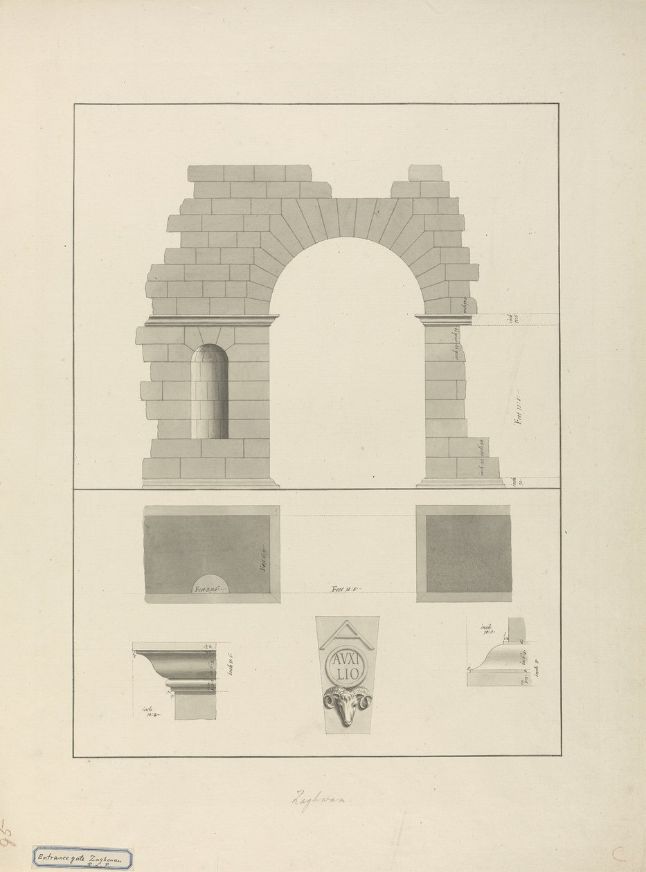 Entrance Gate, Zaghouan by James 1730 94 Bruce