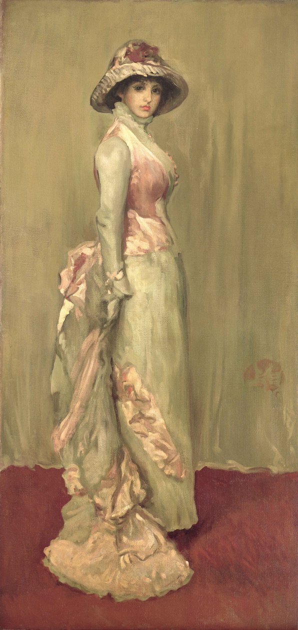 Harmony in Pink and Grey: Lady Meux by James Abbott McNeill (attr.to) Whistler