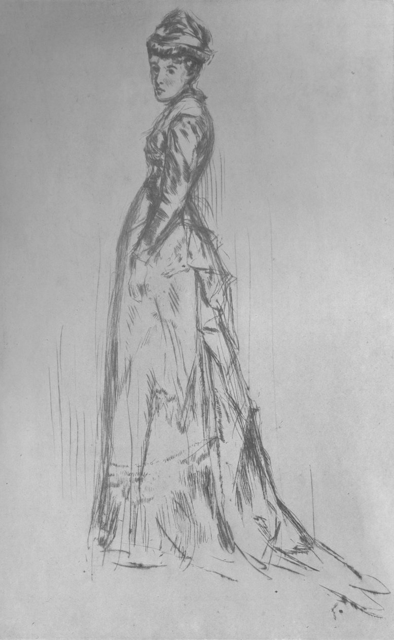The Silk Dress by James Abbott McNeill Whistler, Adam and Charles Black