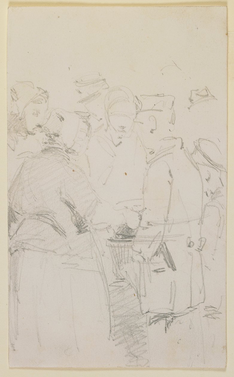 A Group of Figures around a Brazier by James Abbott McNeill Whistler