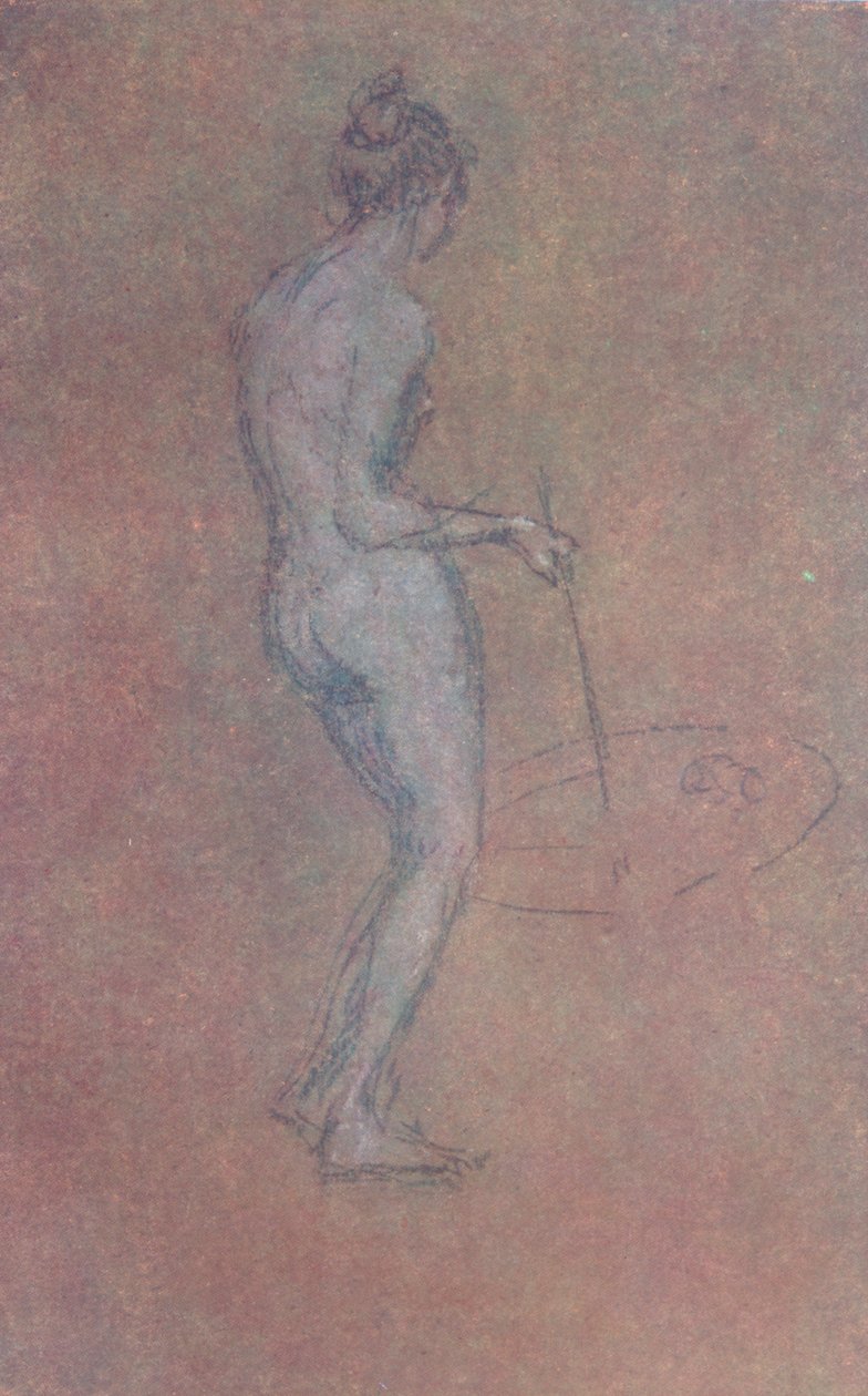 A Nude Study, c1864 by James Abbott McNeill Whistler