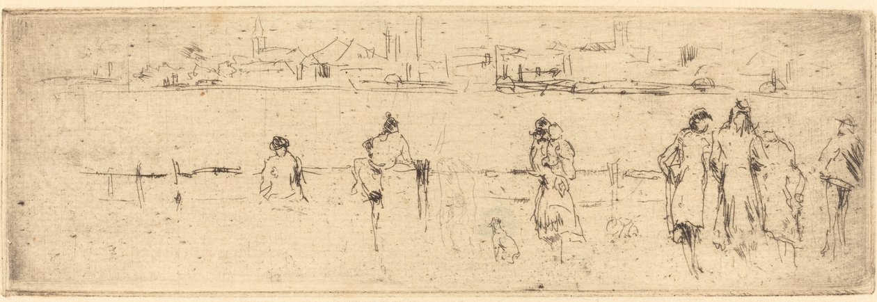 A Sketch on the Embankment, c. 1884-1886 by James Abbott McNeill Whistler