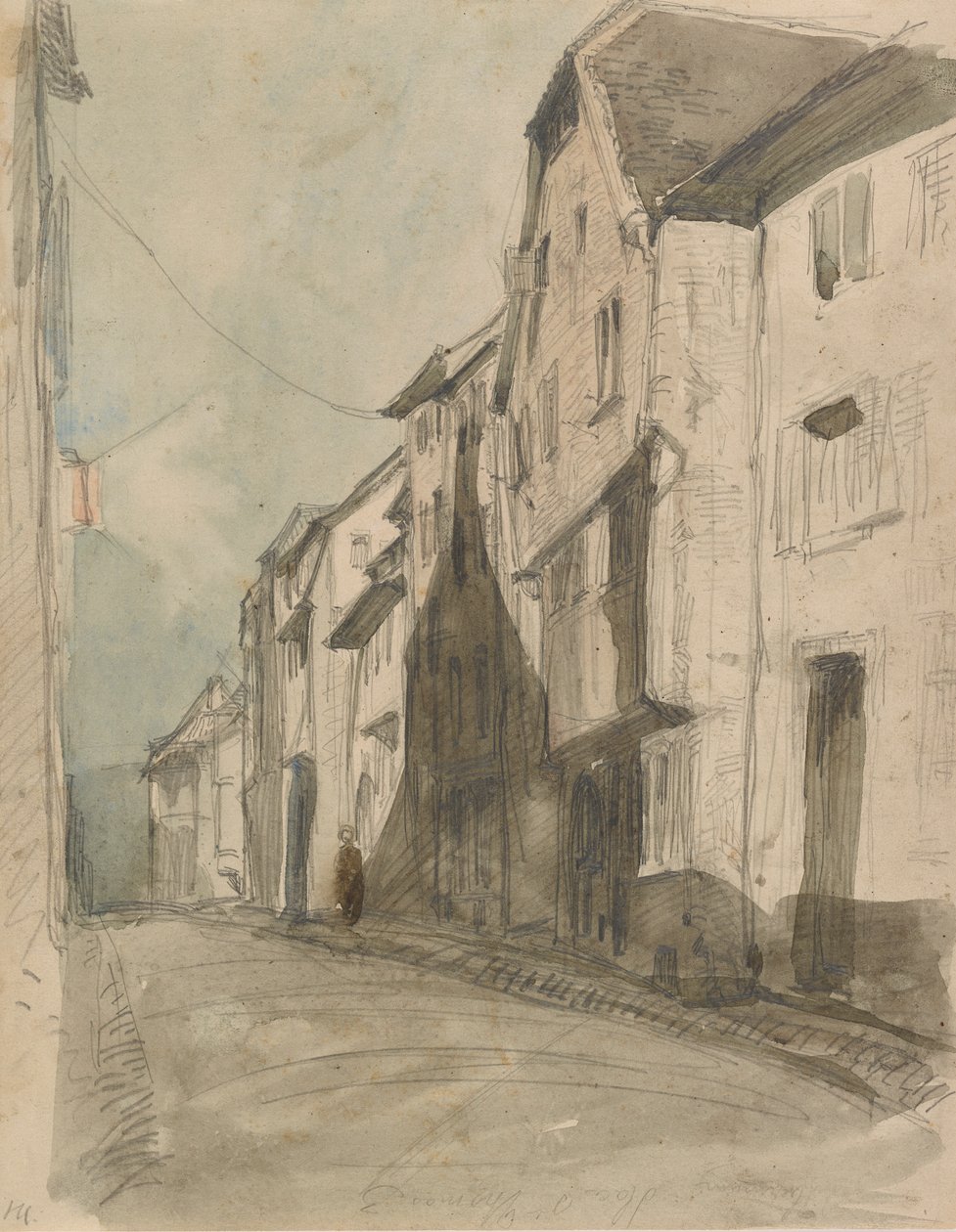A Street at Saverne by James Abbott McNeill Whistler