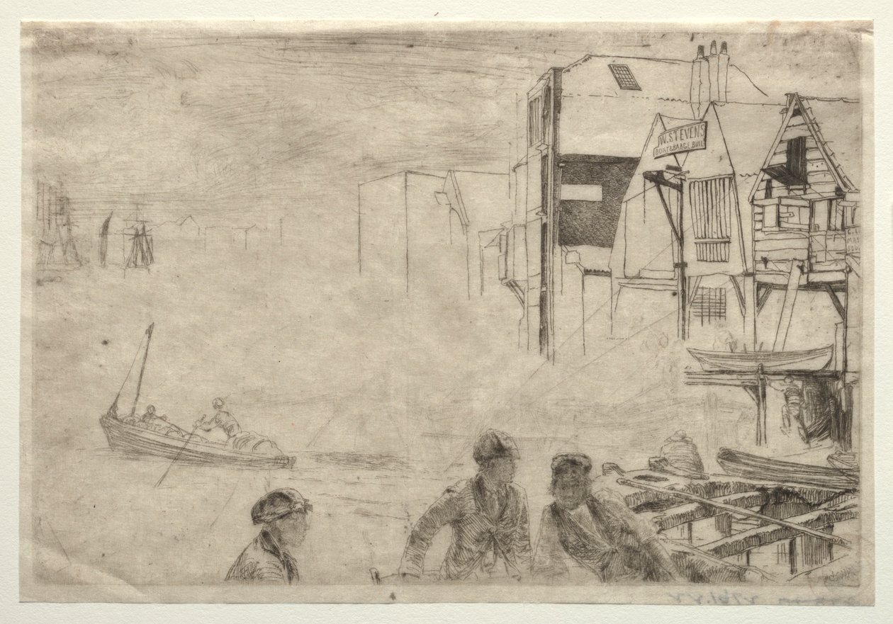 A Wharf by James Abbott McNeill Whistler