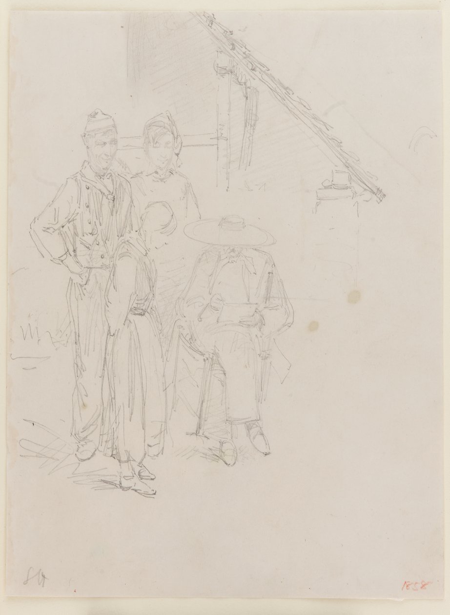 An Artist Sketching, 1858 by James Abbott McNeill Whistler