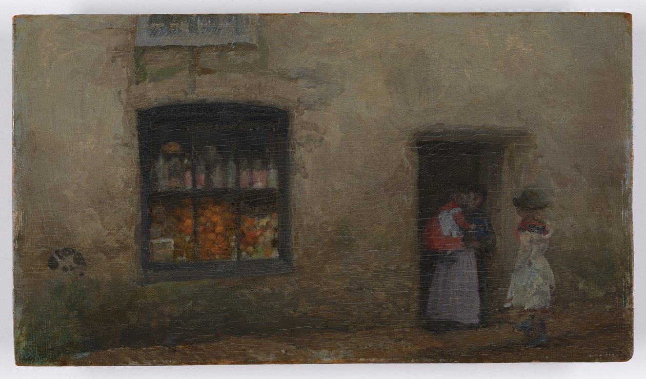 An Orange Note: Sweet Shop by James Abbott McNeill Whistler