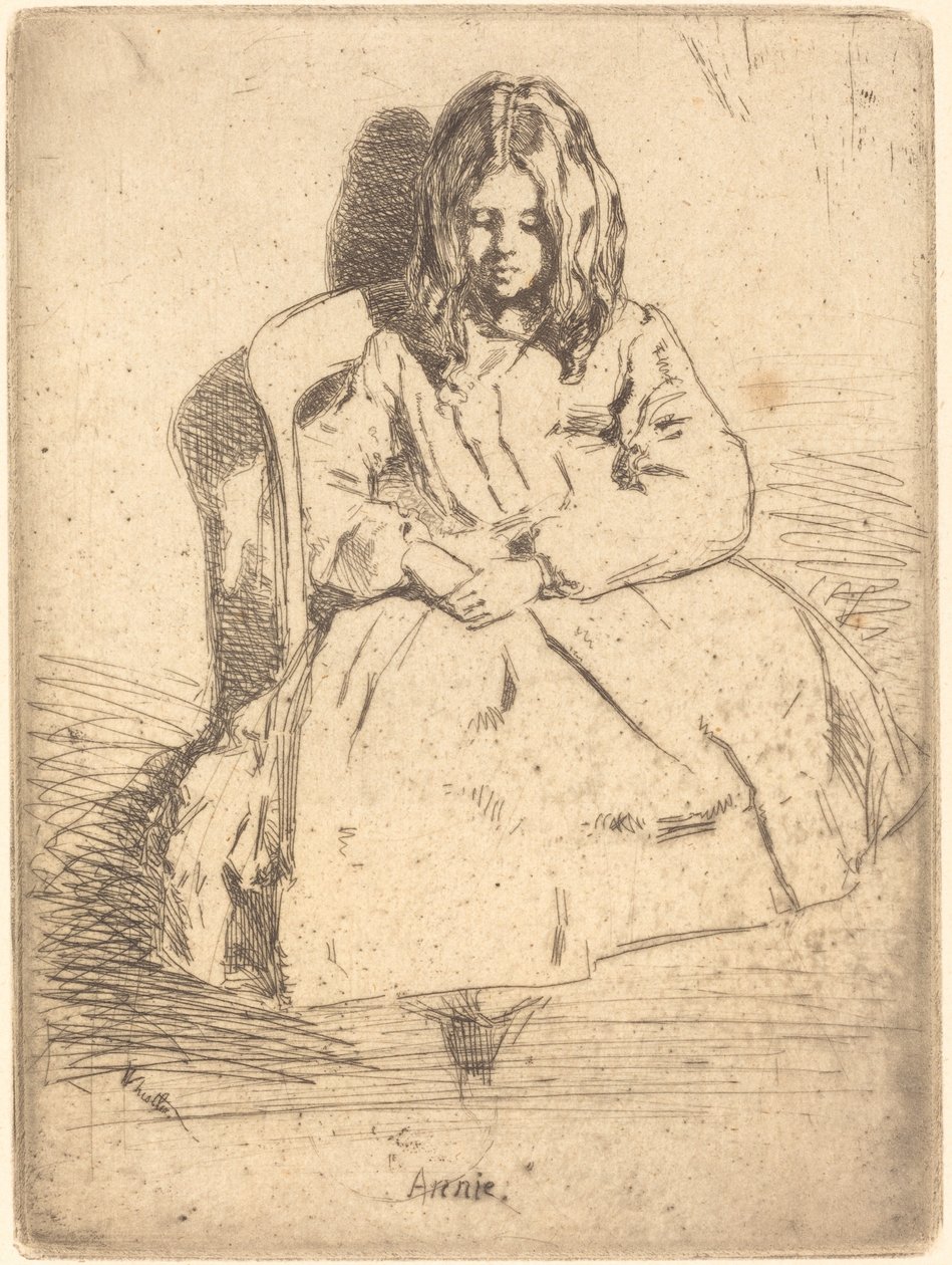 Annie Seated by James Abbott McNeill Whistler