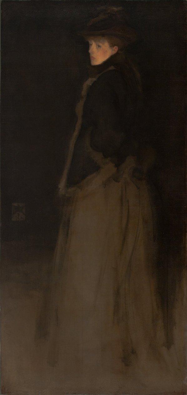 Arrangement in Black and Brown, the Fur Jacket by James Abbott McNeill Whistler