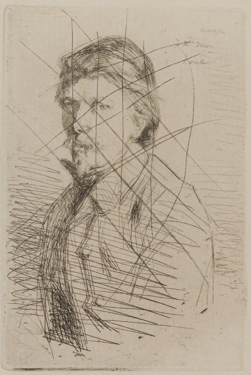 August Delâtre, 1858 by James Abbott McNeill Whistler