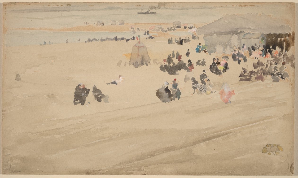 Beach Scene, Probably 1885 by James Abbott McNeill Whistler