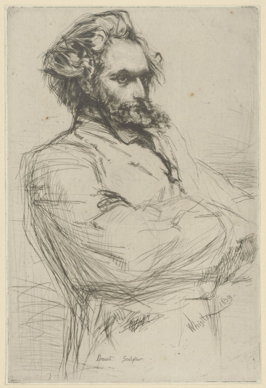 Portrait of Drouet by James Abbott McNeill Whistler