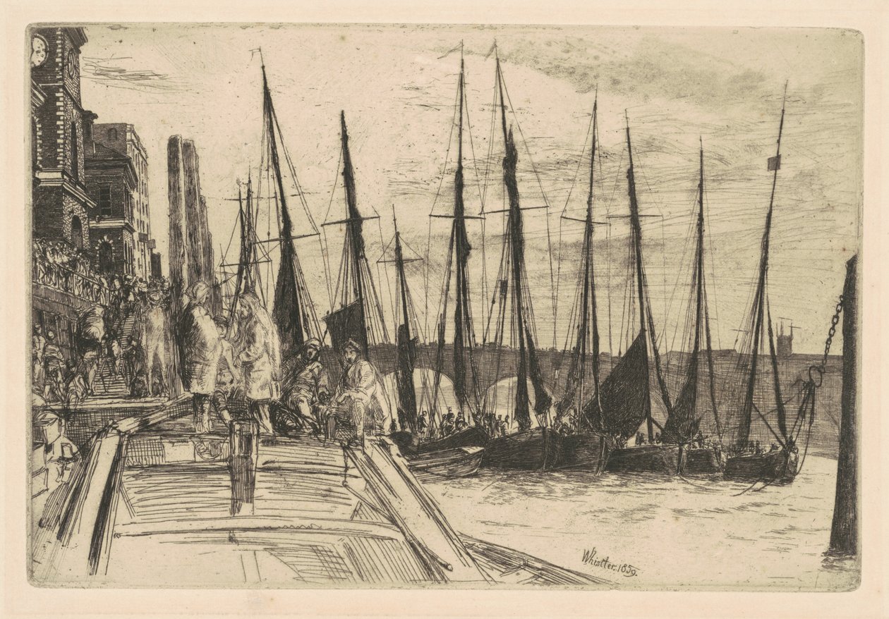 Billingsgate, 1859 by James Abbott McNeill Whistler