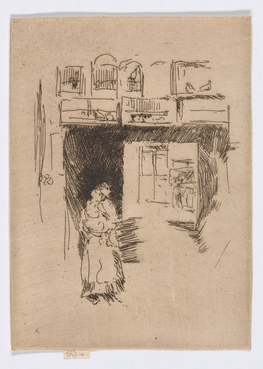 Bird Shop-Seven Dials, c.1886-88 by James Abbott McNeill Whistler