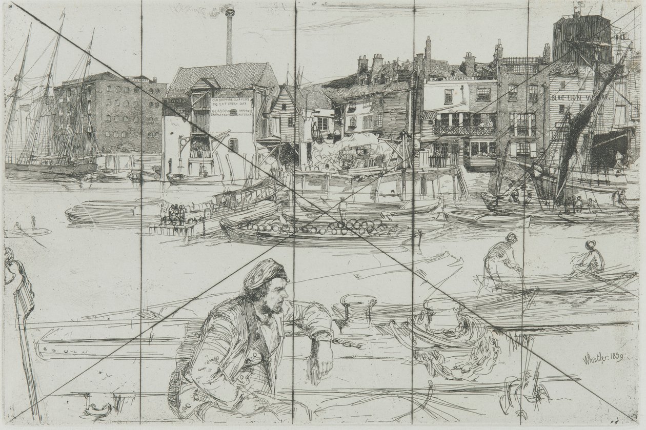 Black Lion Wharf by James Abbott McNeill Whistler