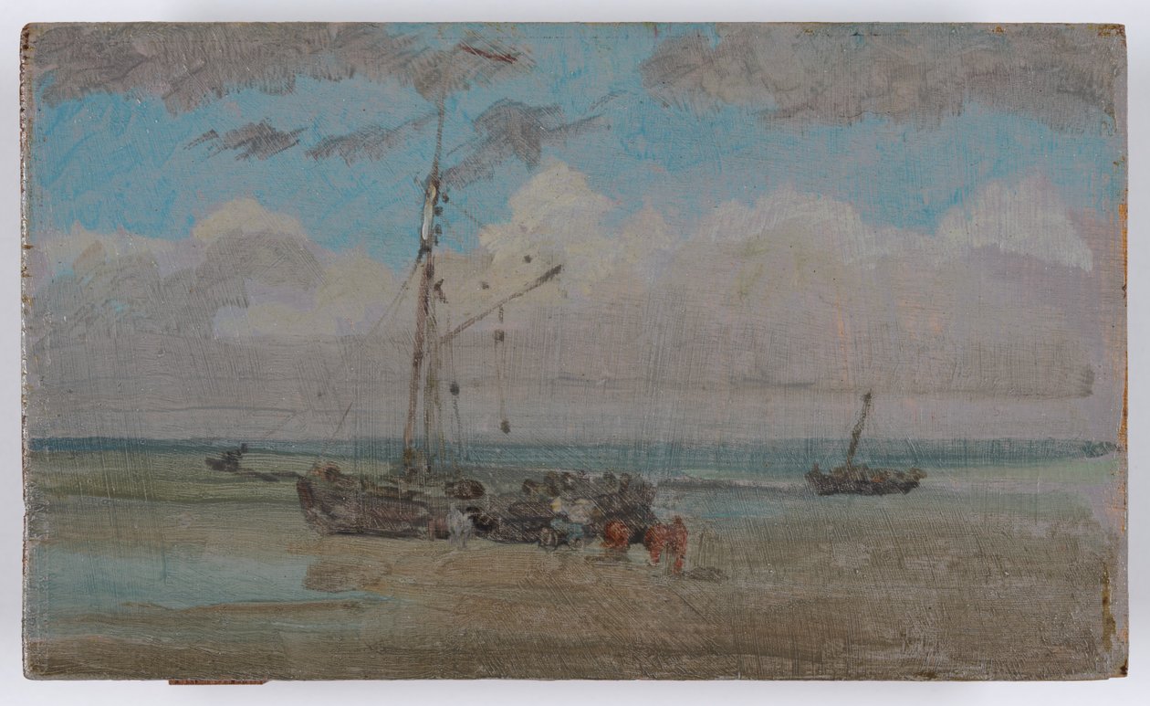 Blue and Grey: Unloading, c.1883-84 by James Abbott McNeill Whistler