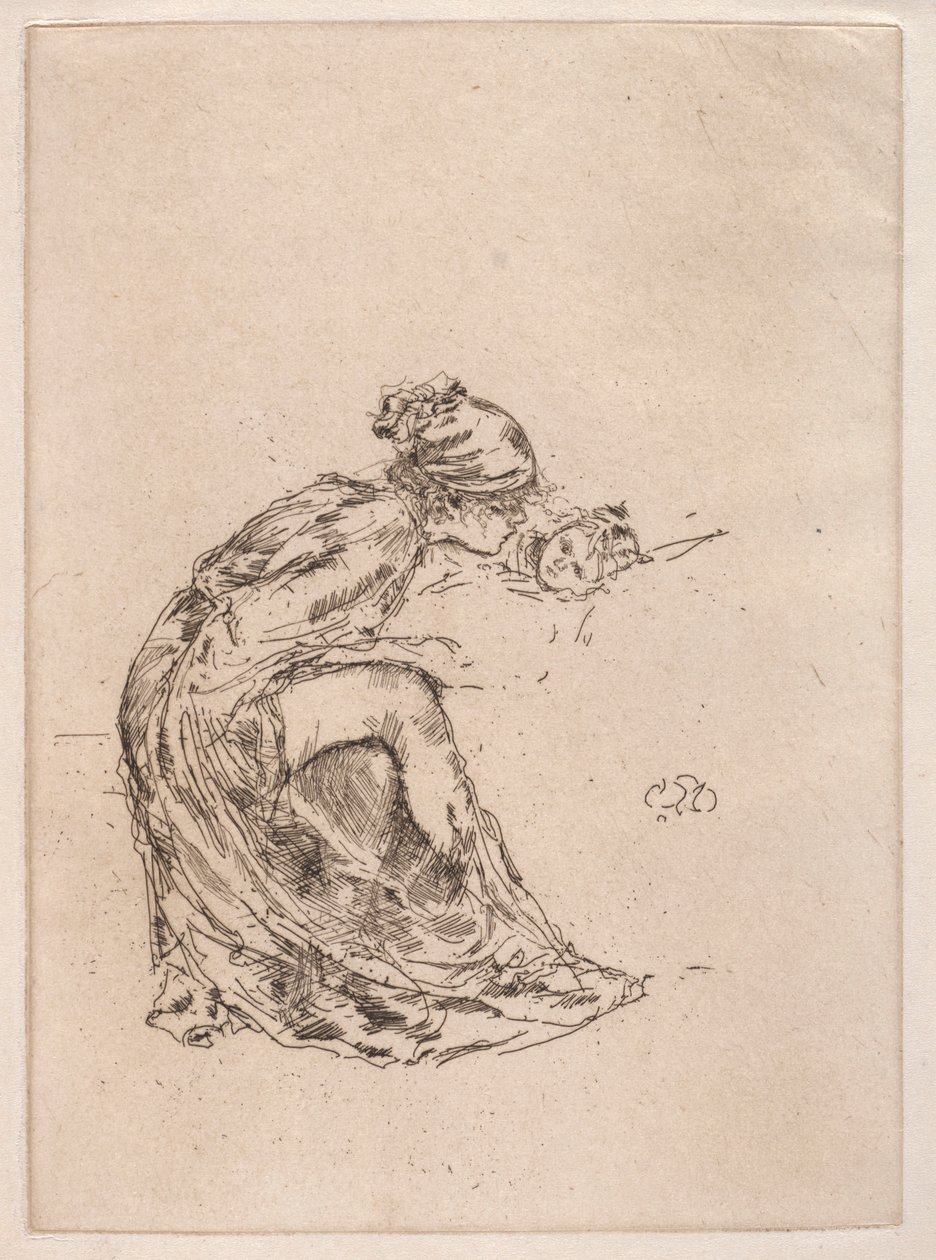Cameo, No. 1 Mother and Child, c. 1890-1893 by James Abbott McNeill Whistler