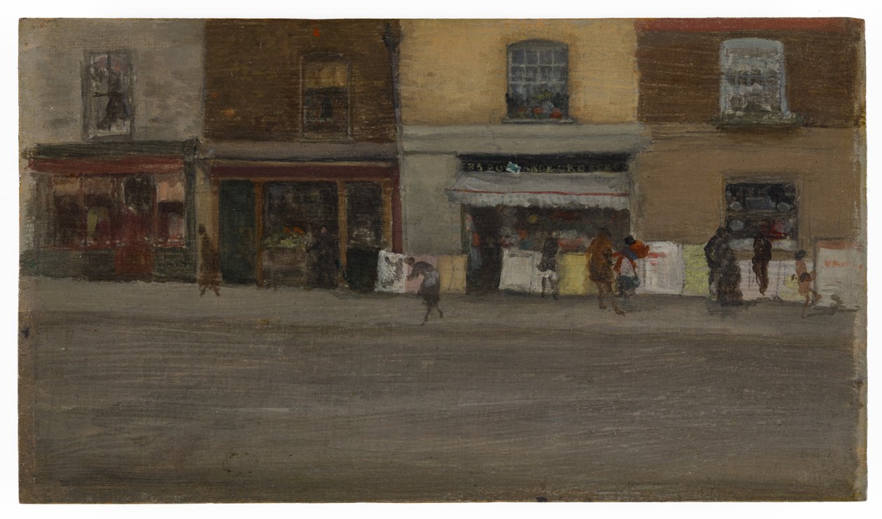 Chelsea Shops, early 1880s by James Abbott McNeill Whistler