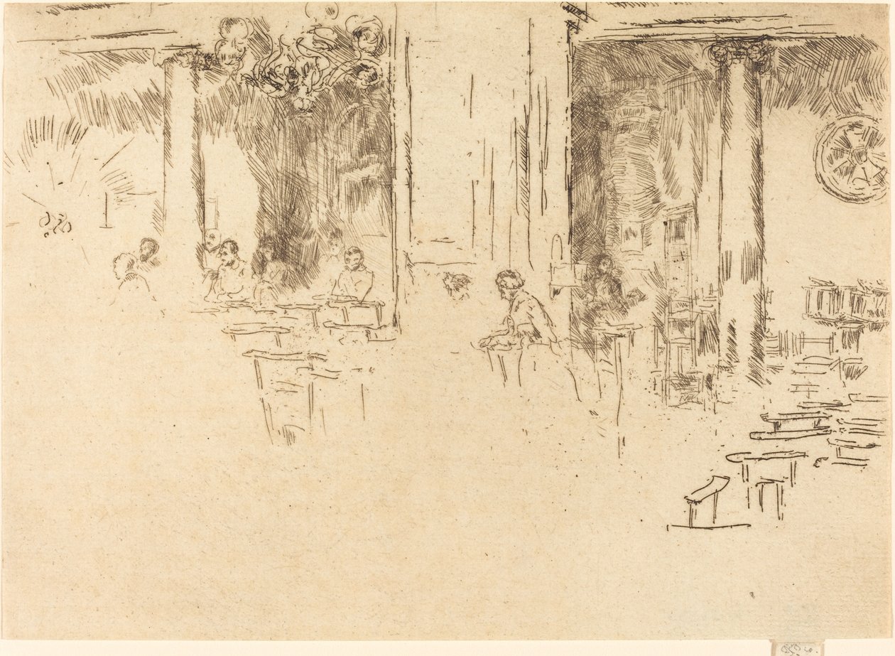Church, Brussels, 1887 by James Abbott McNeill Whistler