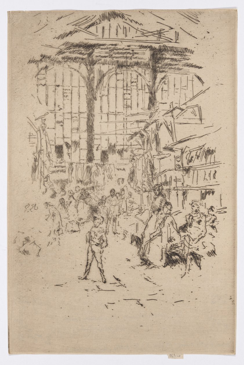 Clothes-Exchange, Houndsditch, No.2, c.1886-88 by James Abbott McNeill Whistler