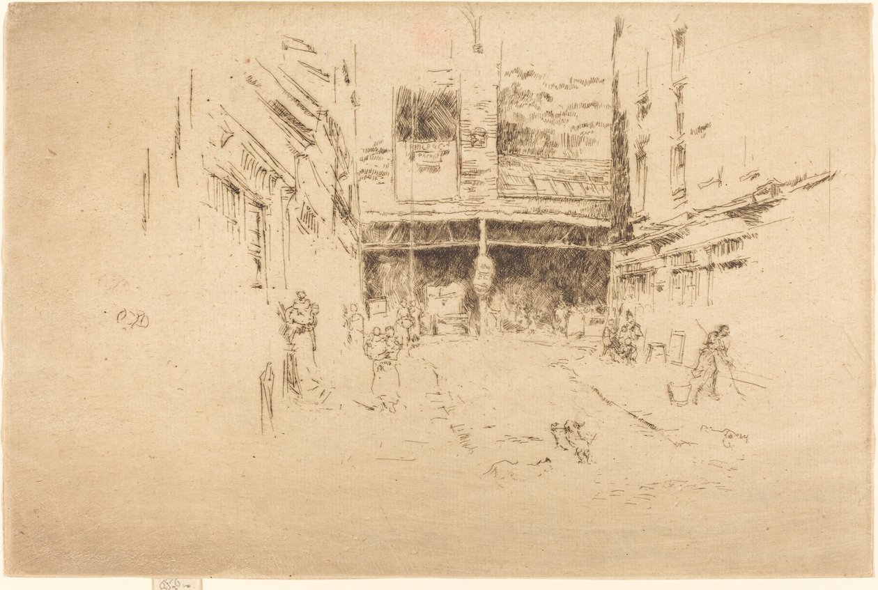 Clothes Exchange, No.I, 1887 by James Abbott McNeill Whistler