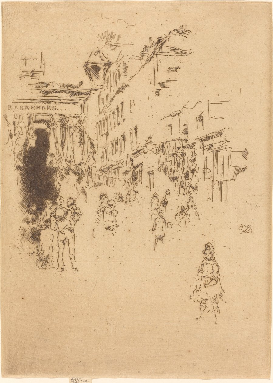 Cutler Street, Hounsditch by James Abbott McNeill Whistler