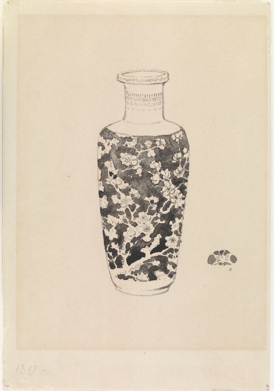 Cylindrical Vase with Thick Neck, 1876 by James Abbott McNeill Whistler