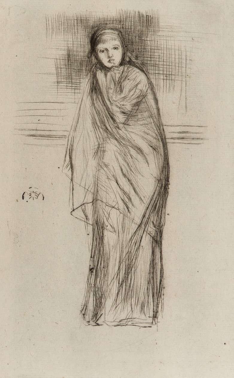 Draped Model, 1870 by James Abbott McNeill Whistler