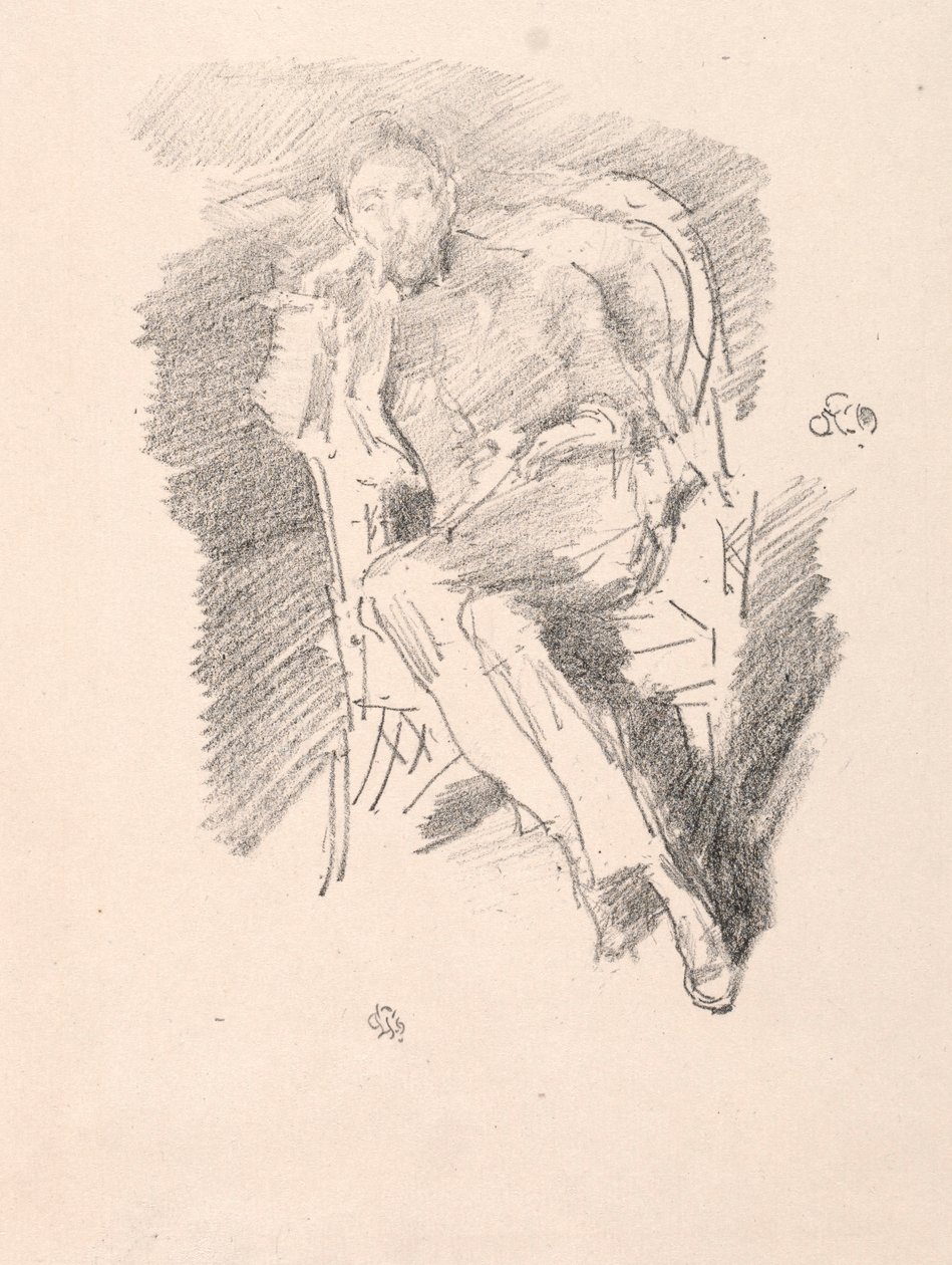 Firelight - Joseph Pennell, No. 2 by James Abbott McNeill Whistler