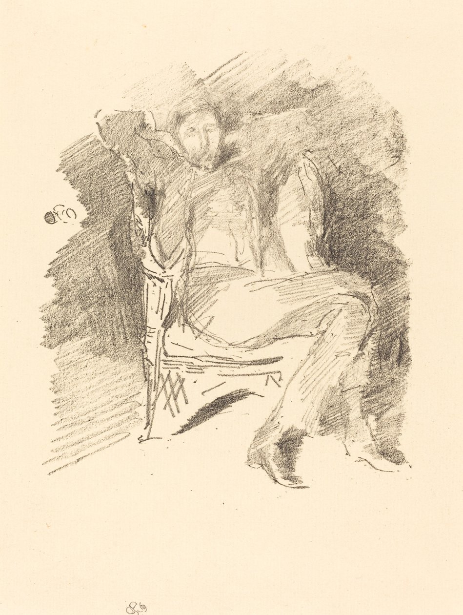 Firelight: Joseph Pennell, No. 1 by James Abbott McNeill Whistler