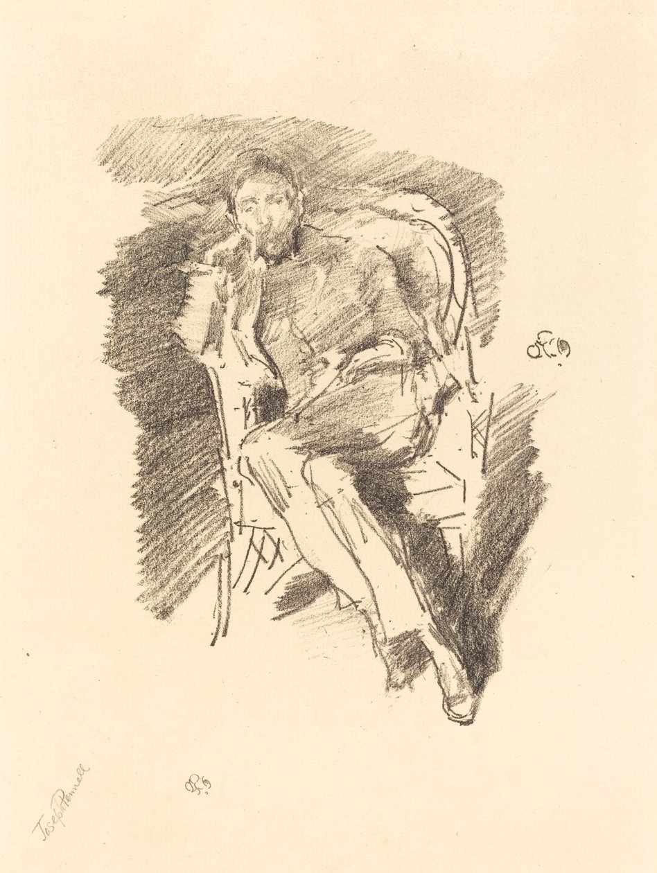 Firelight: Joseph Pennell, No. 2, 1896 by James Abbott McNeill Whistler