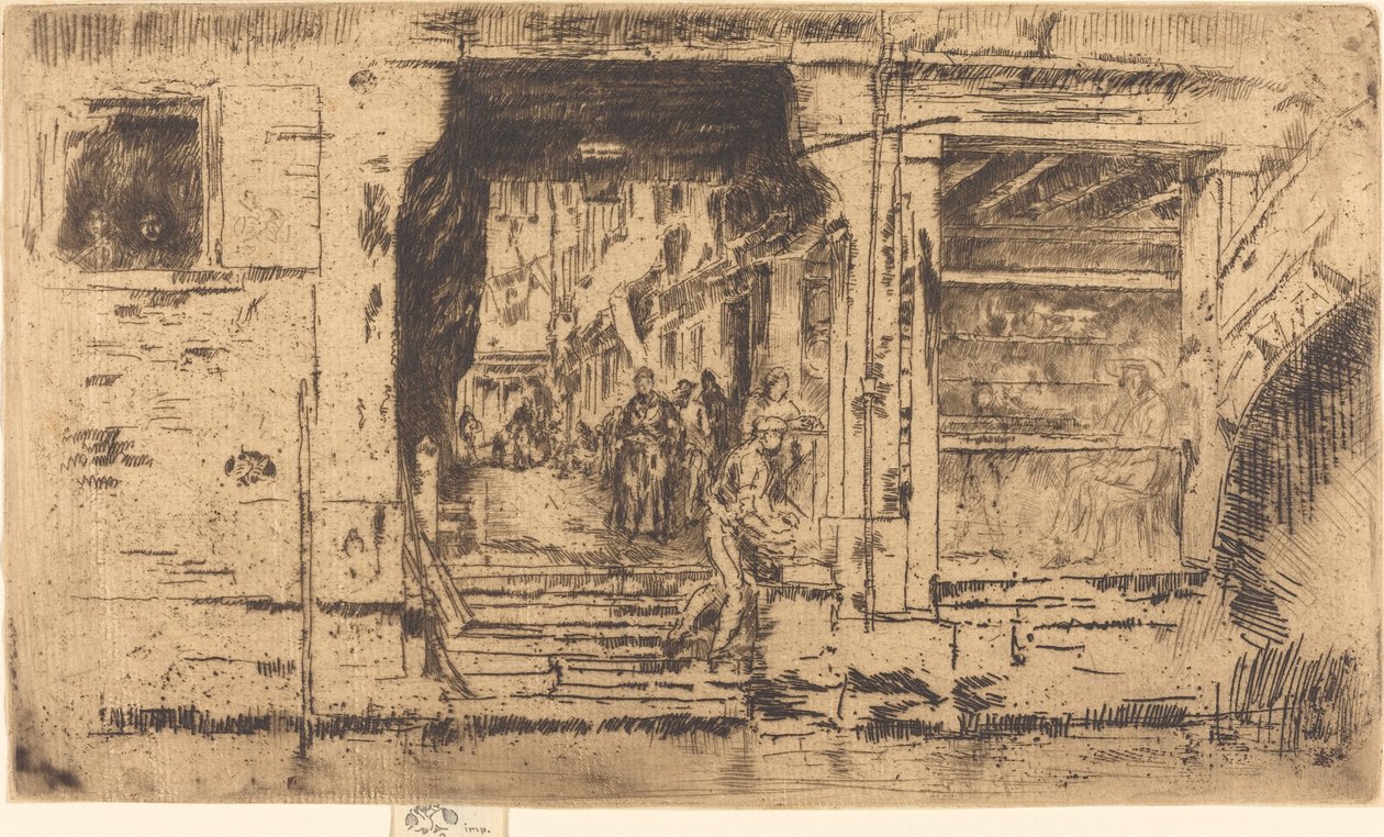 Fish-Shop, Venice, 1880 by James Abbott McNeill Whistler