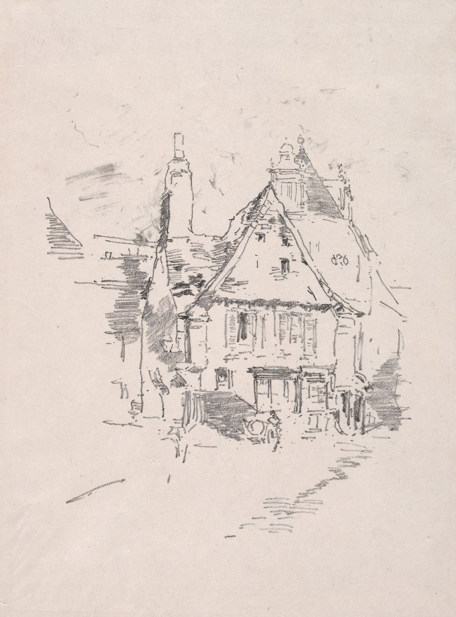 Gabled Roofs, Vitré, 1893 by James Abbott McNeill Whistler