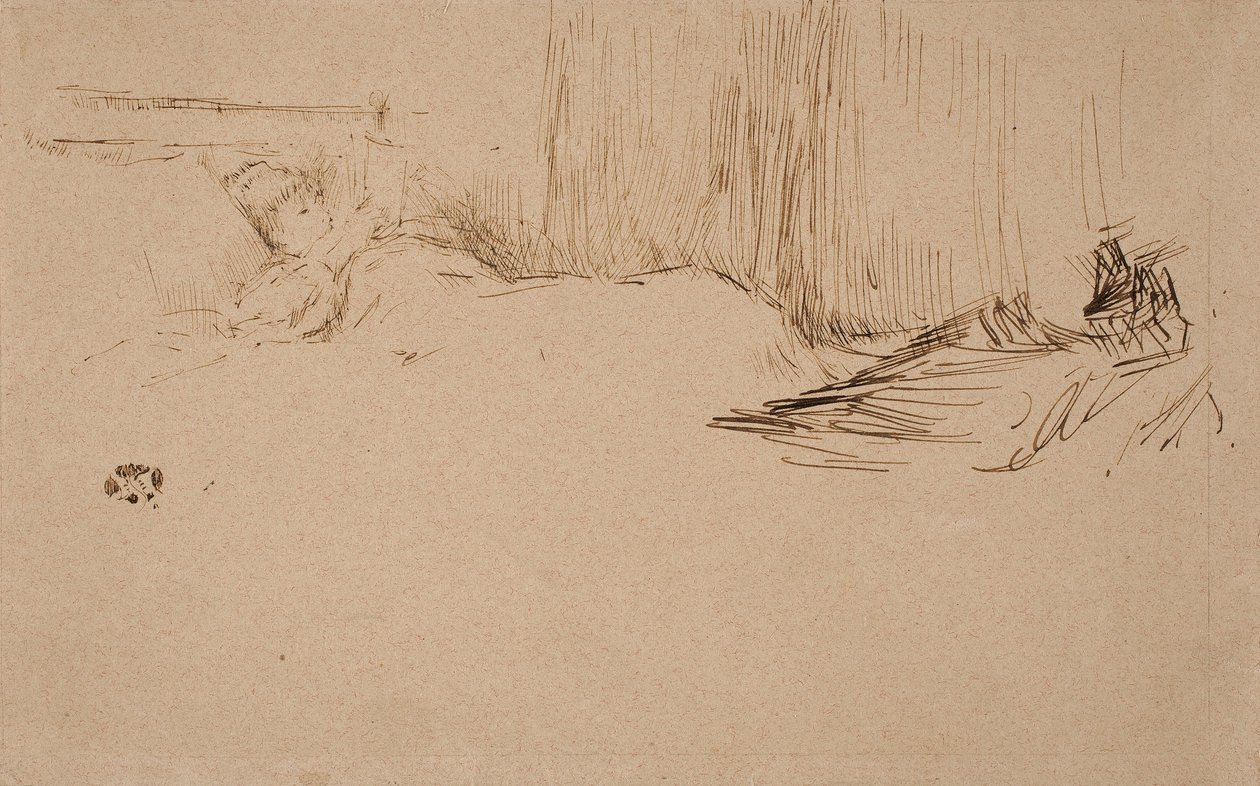 Girl Reading in Bed by James Abbott McNeill Whistler