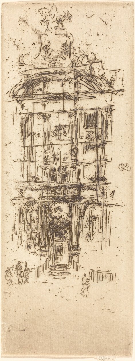 Gold-House, Brussels, 1887 by James Abbott McNeill Whistler