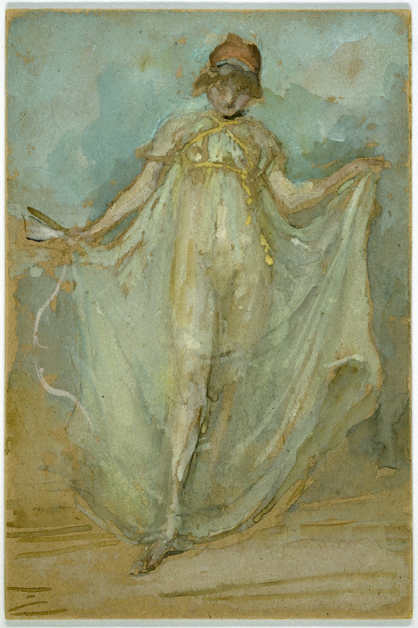 Green and Blue: The Dancer by James Abbott McNeill Whistler