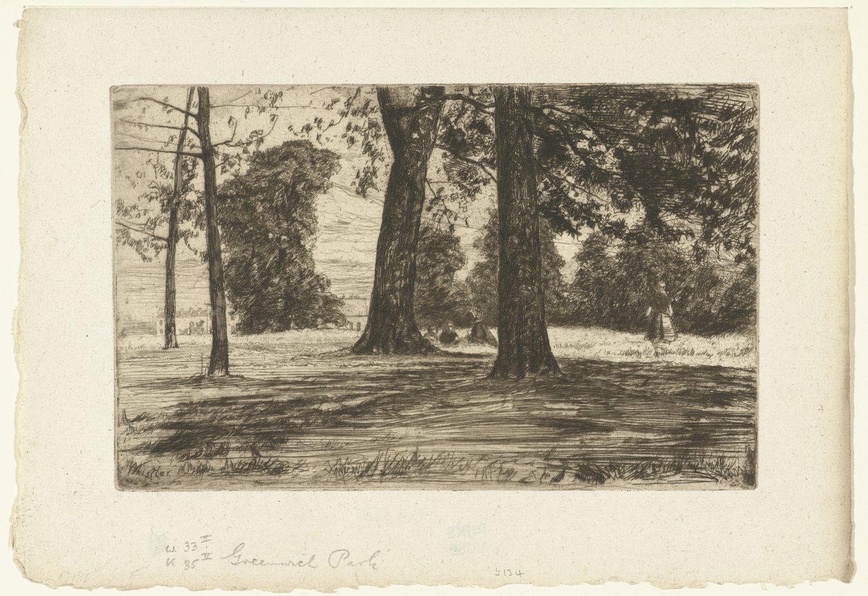 Greenwich Park by James Abbott McNeill Whistler